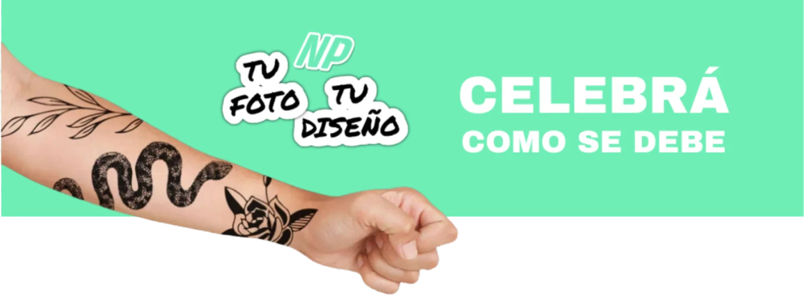 Celebrá como se debe — tu foto, tu diseño